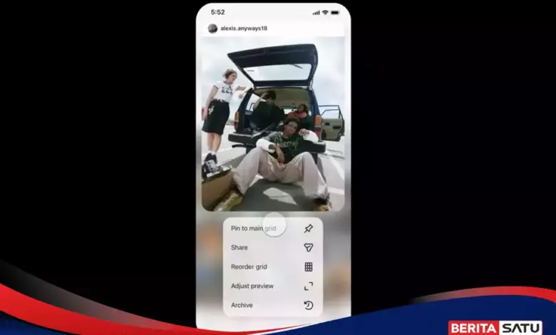 Instagram Buka Kunci Grid Profil, Pengguna Bisa Atur Ulang Susunan Postingan