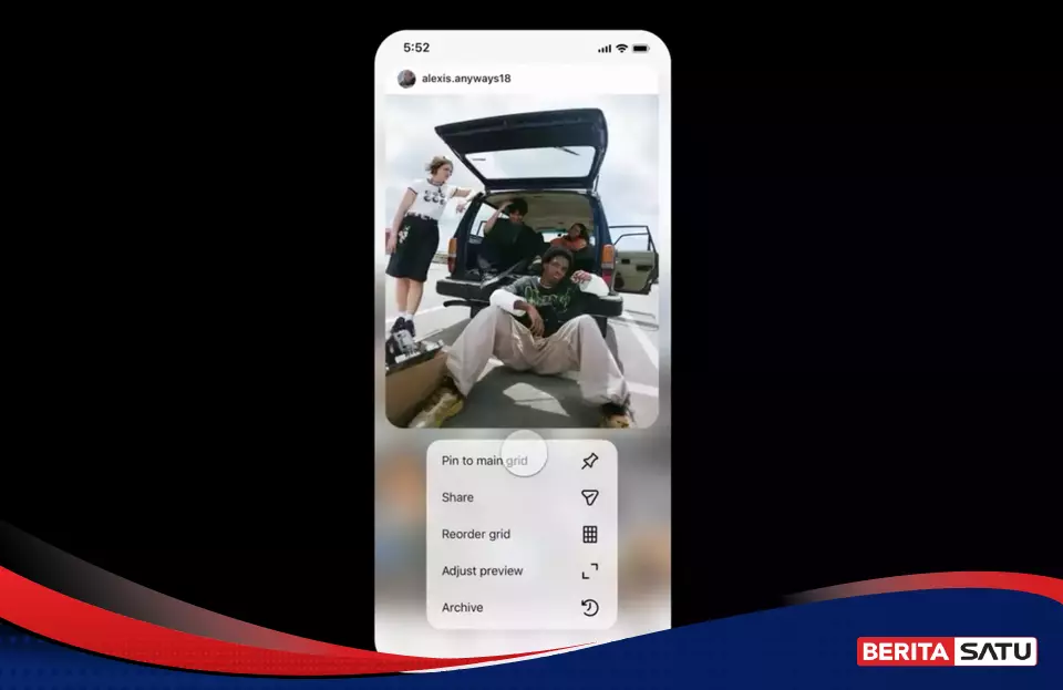 Instagram Buka Kunci Grid Profil, Pengguna Bisa Atur Ulang Susunan Postingan