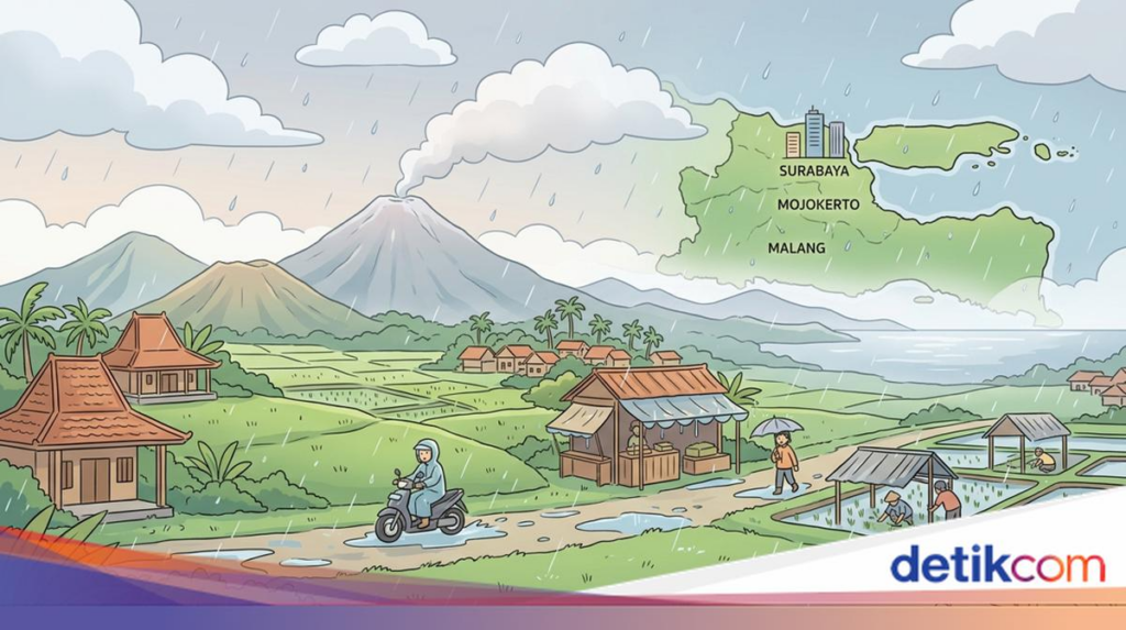 Hujan Ringan Menyapa 7 Wilayah Jatim, Surabaya Masuk Daftar yang Perlu Diwaspadai