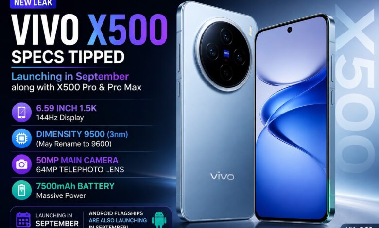 Vivo X500 Bocor, Baterai 7.500mAh dan Dimensity 9500 Siap Menggoda Rival