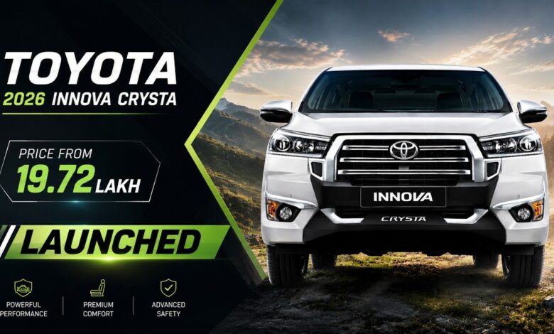 Innova Crysta Facelift 2026 Muncul dengan Wajah Mirip Land Cruiser, Aura Premiumnya Naik