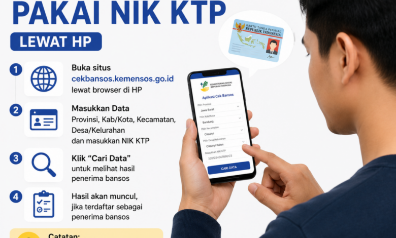 Cukup Pakai NIK, Bansos Pangan Juni 2026 Bisa Dicek Sendiri dari Ponsel