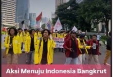 5 Tuntutan Massa #MenujuIndonesiaBangkrut, Dari APBN hingga Militerisme Sipil