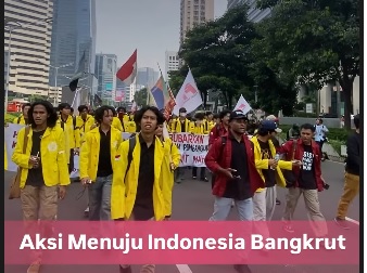 5 Tuntutan Massa #MenujuIndonesiaBangkrut, Dari APBN hingga Militerisme Sipil