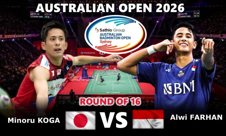 Alwi Farhan Bangkit di Australian Open 2026, Luluh Lantakkan Dong Tian Yao 21-13 21-13