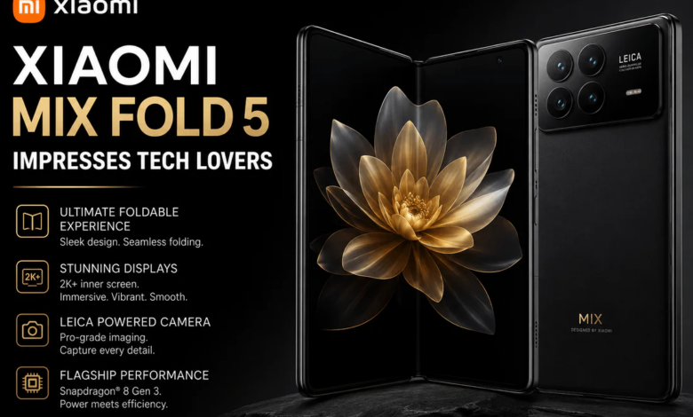 Xiaomi Mix Fold 5 Bocor, Kamera 200MP dan Baterai 6000mAh Siap Ubah Peta Foldable