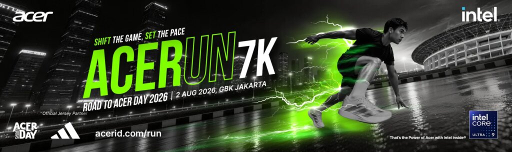 ACERUN 7K 2026 Bikin Lari Makin Personal, Acer Siapkan Aplikasi dan Komunitas