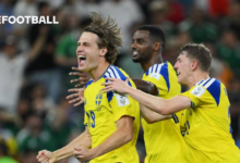 Svanberg Langsung Cetak Gol di Debut Piala Dunia, Swedia Hancurkan Tunisia 5-1
