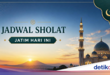 Jadwal Sholat 38 Daerah di Jatim 16 Juni 2026, Banyuwangi dan Sumenep Paling Awal