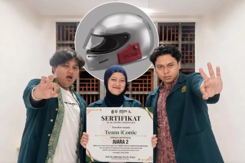 Helm Pintar Mahasiswa ITB Ini Bisa Deteksi Kantuk Sebelum Microsleep Terjadi