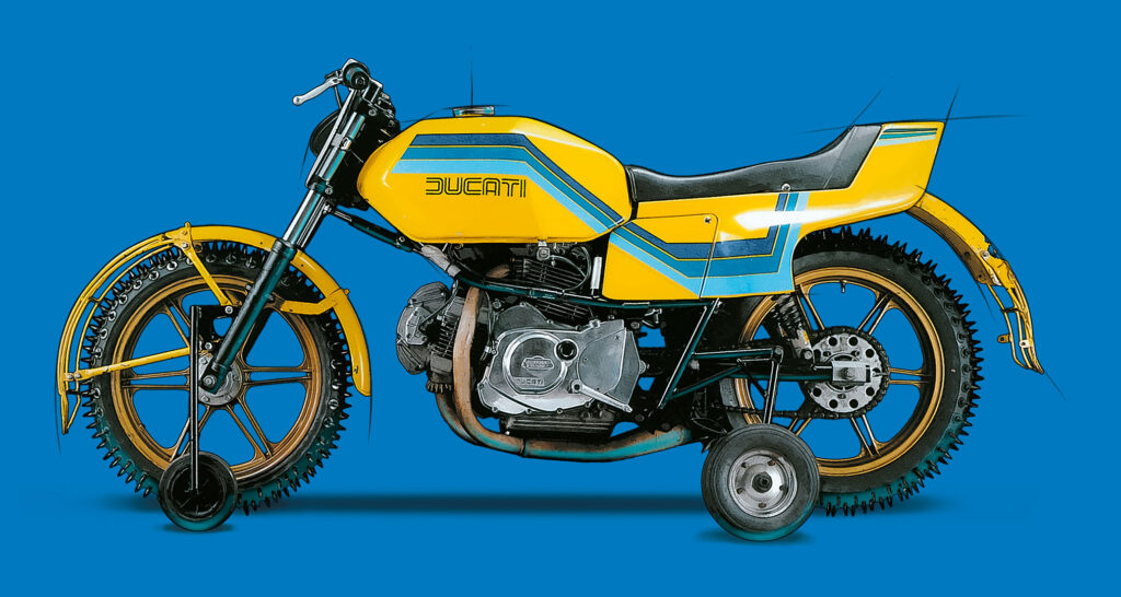 Ducati DesertX 100 Punya Aura Langka, Terinspirasi Motor Balap Es Pantah Ice 1981