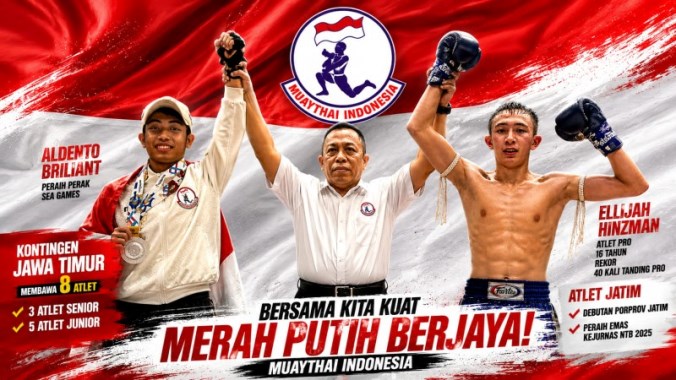 Jawa Timur Kirim 8 Petarung ke Malaysia, Andalan Muda Siap Uji Nyali di Dunia Muaythai