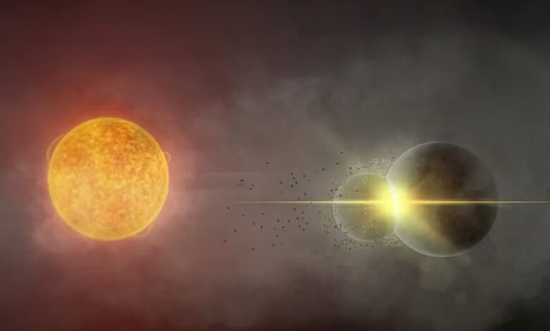 Jejak Tabrakan Planet Raksasa di Gaia20ehk Terbaca dari Debu Panas yang Menguat