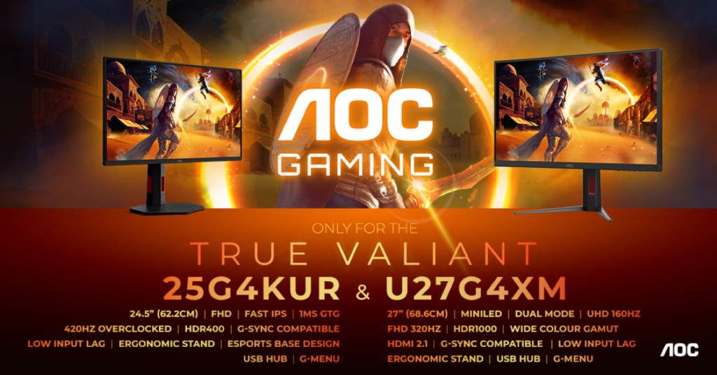 AOC Rilis Monitor 2K 360Hz, QD-Mini LED dan HDR1000 Ikut Masuk Kelas Terjangkau