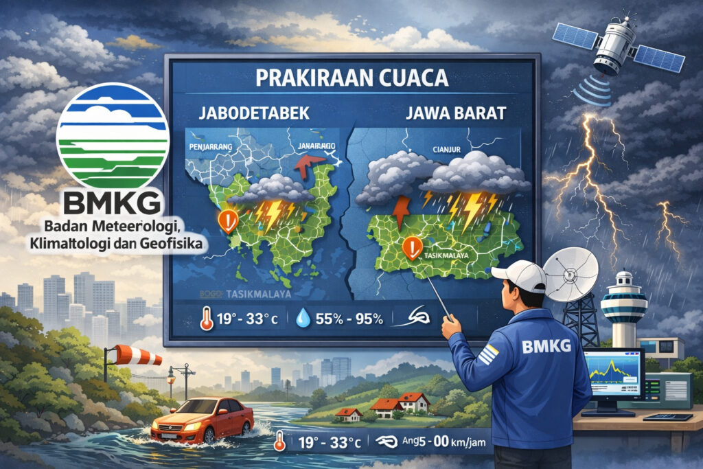 Jawa Barat Masih Cerah Pagi Ini, Sore Hari Sejumlah Wilayah Siaga Hujan dan Petir