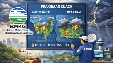 Jawa Barat Masih Cerah Pagi Ini, Sore Hari Sejumlah Wilayah Siaga Hujan dan Petir