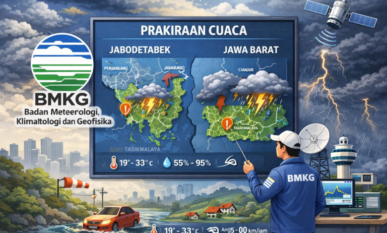Jawa Barat Masih Cerah Pagi Ini, Sore Hari Sejumlah Wilayah Siaga Hujan dan Petir
