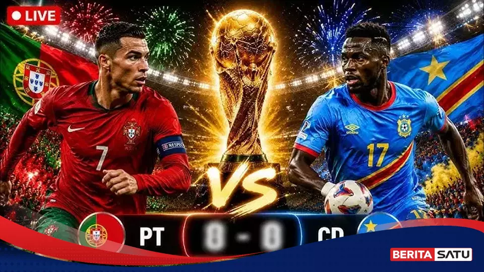 Ronaldo Tetap Jadi Starter, Portugal Siap Menekan Kongo Sejak Awal