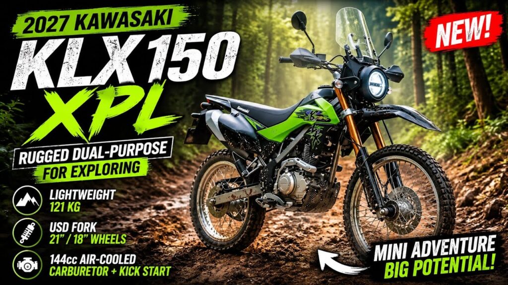 Kawasaki KLX150 XPL Hadir Bawa Aura Rally Classic, Rp44 Jutaan untuk Touring Ringan