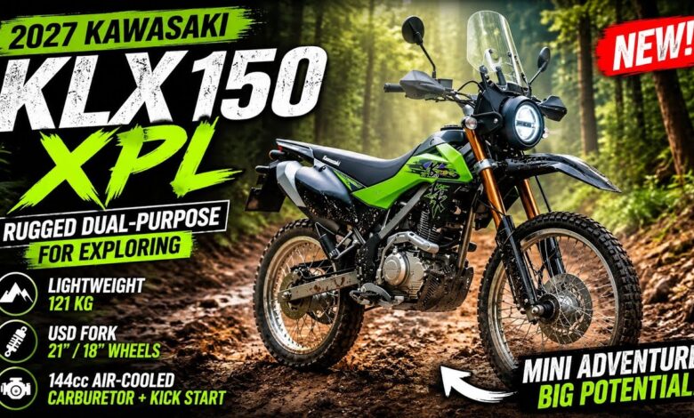 Kawasaki KLX150 XPL Hadir Bawa Aura Rally Classic, Rp44 Jutaan untuk Touring Ringan