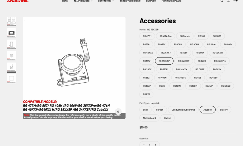 Anbernic Jual Suku Cadang Resmi, Handheld Rusak Tak Harus Dibeli Baru Lagi