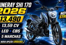 Shineray JEF 170 Naik Kelas, Mesin 169,3 cc dan Fitur Harian Makin Lengkap