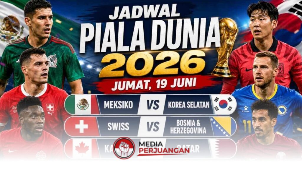 4 Laga Penentu di Piala Dunia 2026, Meksiko dan Kanada Bisa Mengunci Jalan Lolos