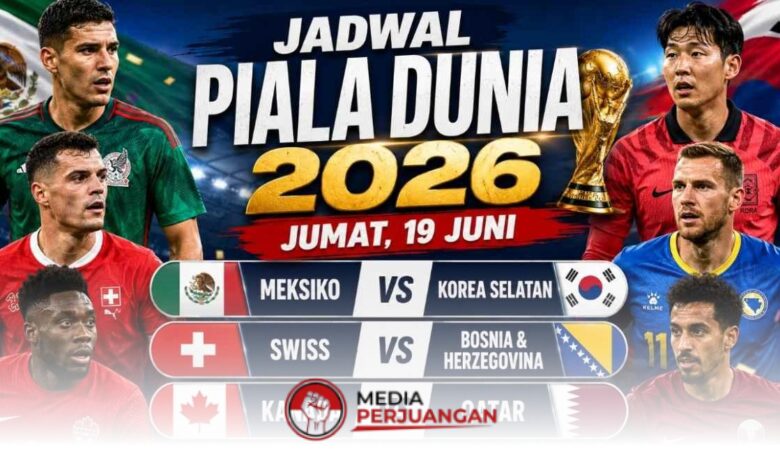 4 Laga Penentu di Piala Dunia 2026, Meksiko dan Kanada Bisa Mengunci Jalan Lolos