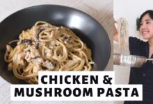 Satu Wajan, Minim Cucian, Pasta Carbonara Ayam Jamur Ini Bikin Makan Malam Lebih Ringan