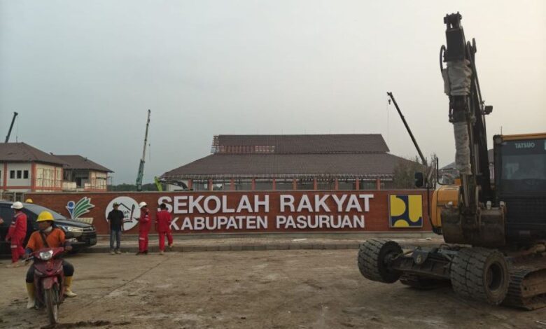 1.408 Pekerja Kejar Transisi, Sekolah Rakyat Permanen Pasuruan Siap Dibuka Juli