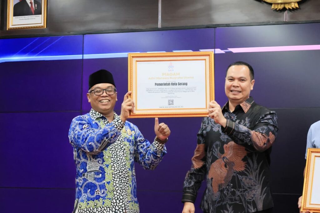 Pemkot Serang Kalahkan Ratusan Daerah, Diakui BKN Jadi yang Terdepan untuk Karier ASN