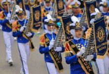 Parade Military Drumband di Madiun Pikat Ribuan Warga, 9 Tim SMA Saling Unjuk Disiplin