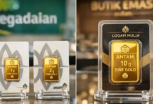 Harga Emas Antam Tahan Rp2,668 Juta, Satu Pekan Turun Rp61 Ribu per Gram