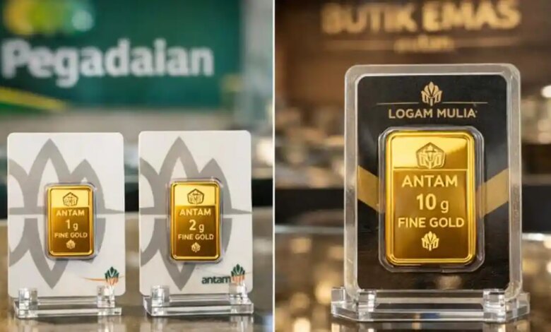 Harga Emas Antam Tahan Rp2,668 Juta, Satu Pekan Turun Rp61 Ribu per Gram