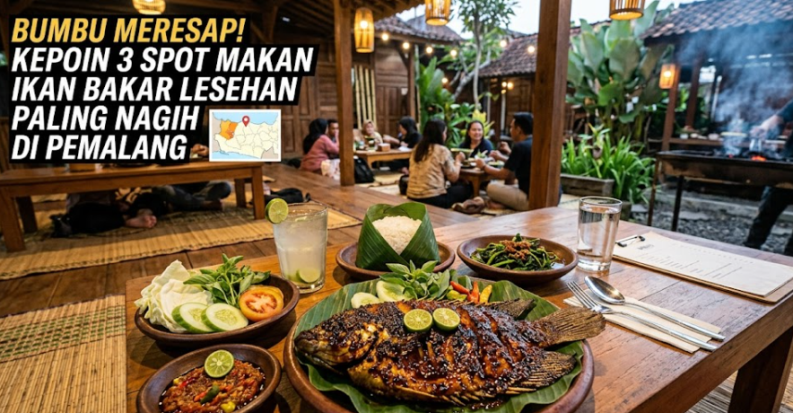 3 Spot Ikan Bakar Lesehan di Pemalang, Bumbu Meresap dan Suasana Bikin Betah