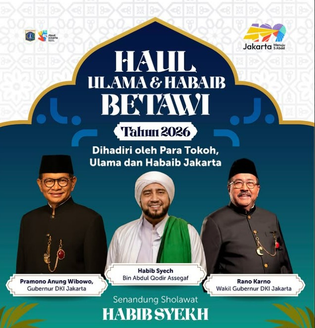 Monas Malam Ini Jadi Pusat Haul Ulama Betawi, Pramono-Rano Hadir Bersholawat