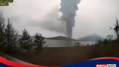 Anak Krakatau Kembali Gelisah, Gempa Dangkal Naik Tajam dari Sistem Dekat Kawah