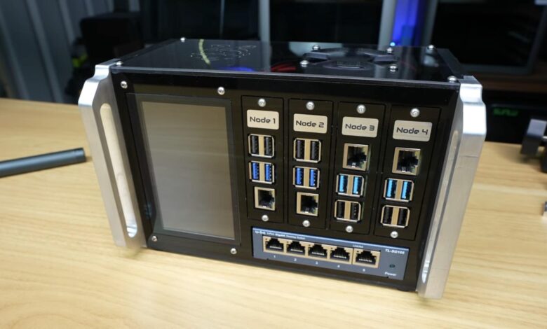 Klaster Raspberry Pi 4 Node Ini Bisa Dijinjing Satu Tangan, Desainnya Malah Lebih Menarik
