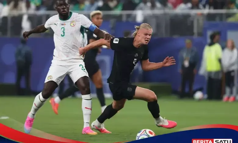 Haaland Hampir Mengamuk, Norwegia Tetap Unggul Tipis atas Senegal Saat Jeda