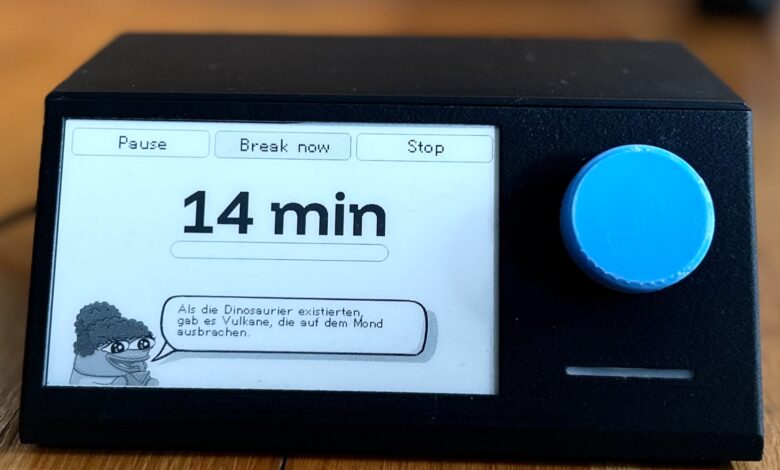 Tomato32, Timer Pomodoro ESP32 yang Bisa Kamu Rakit Sendiri di Meja Kerja