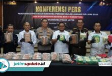 Polda Jatim Bongkar Ribuan Kasus Narkoba, Puluhan Ton Barang Bukti Disita dalam 6 Bulan