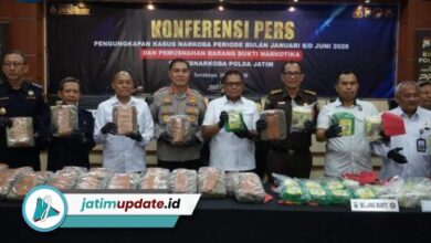 Polda Jatim Bongkar Ribuan Kasus Narkoba, Puluhan Ton Barang Bukti Disita dalam 6 Bulan