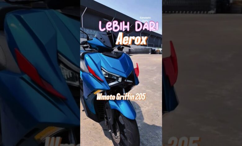 WMoto Griffin 205 Bawa Rasa Aerox, Mesin Hampir 200 Cc dan Dashcam Bawaan