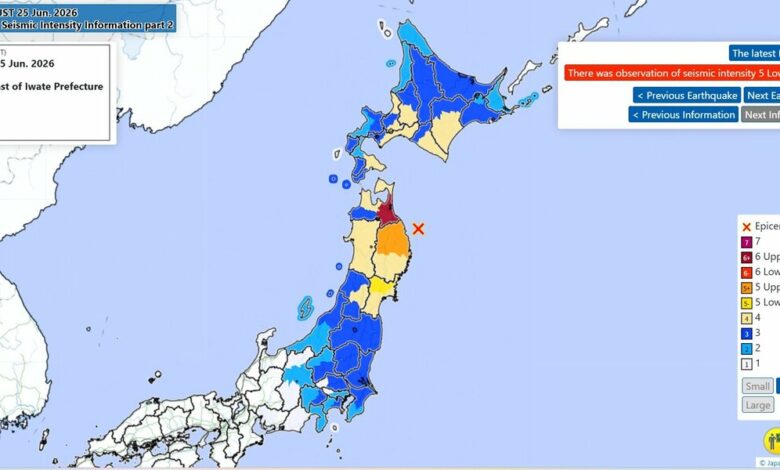 Gempa M7,2 Guncang Jepang Timur Laut, Shinkansen Sempat Terhenti dan Warga Luka