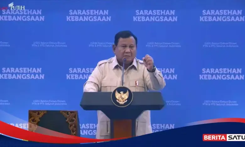 Prabowo Buka Sarasehan KSTI, 7 Sektor Kunci Kemandirian Ekonomi Dibahas