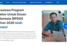 BPDDI 2026 Dibuka, Dosen Bisa Kuliah Doktor Gratis dengan Tunjangan Lengkap