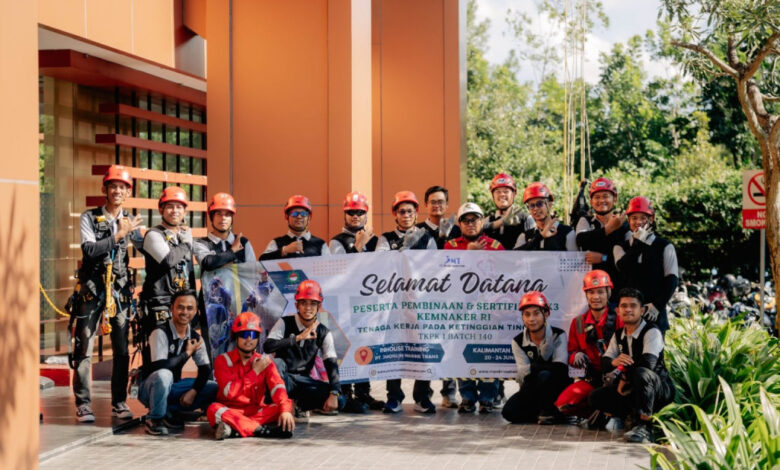 JMT Bekali Karyawan Sertifikasi TKPK Level 1, Pekerjaan di Ketinggian Jadi Lebih Aman